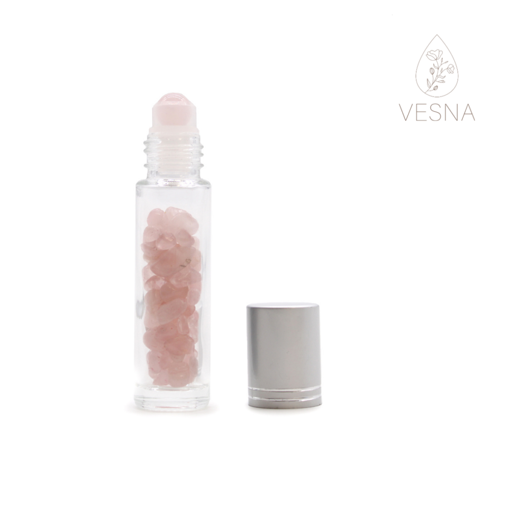 Butelka roll-on na perfumy - Rose Quartz