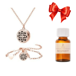 zestaw prezentowy - bransoletka, naszyjnik i perfumy