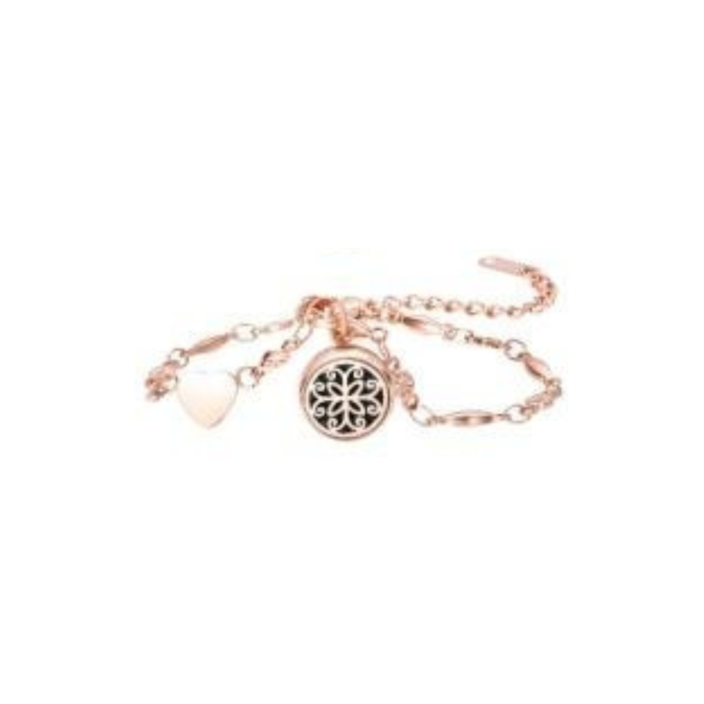 Bransoletka do aromaterapii - rose gold Elegancja