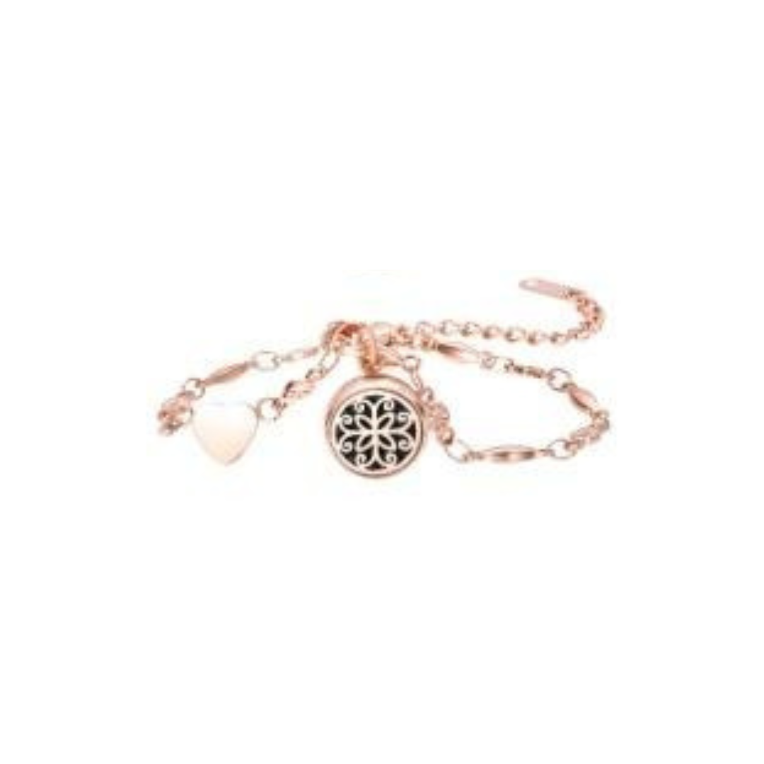 Bransoletka do aromaterapii - rose gold Elegancja